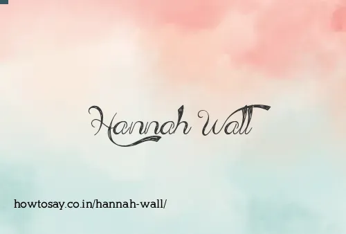 Hannah Wall