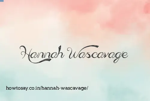 Hannah Wascavage