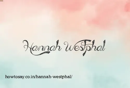 Hannah Westphal