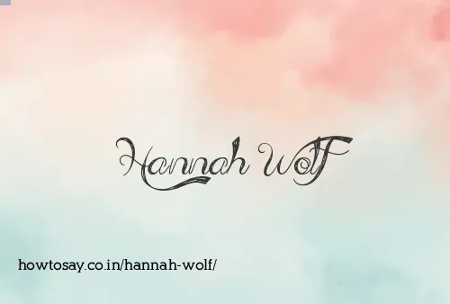 Hannah Wolf