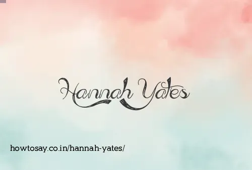 Hannah Yates