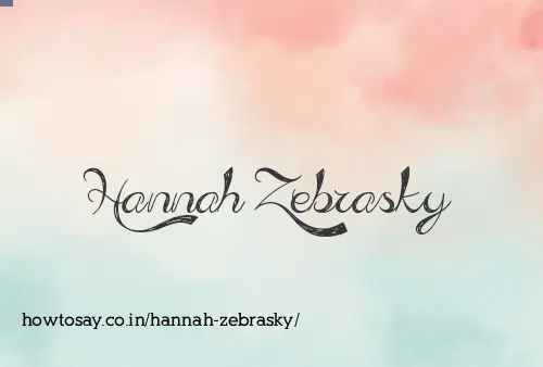 Hannah Zebrasky