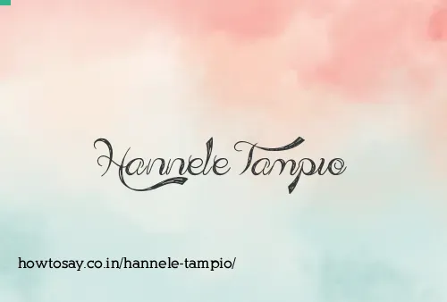 Hannele Tampio