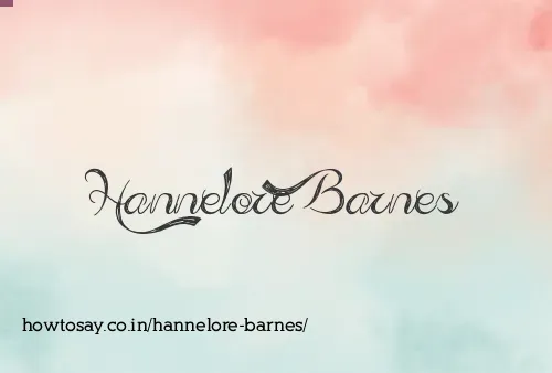 Hannelore Barnes