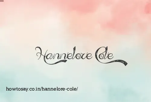 Hannelore Cole