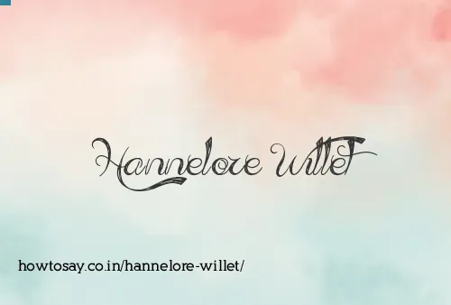 Hannelore Willet
