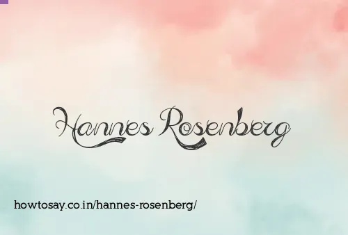 Hannes Rosenberg