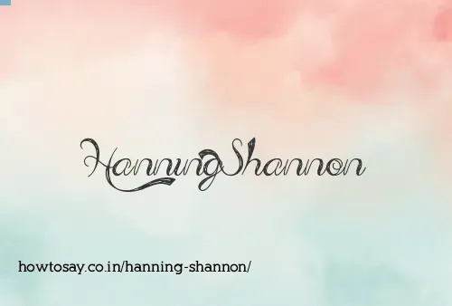 Hanning Shannon