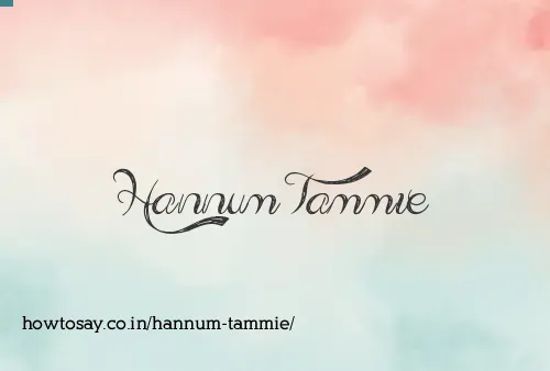 Hannum Tammie