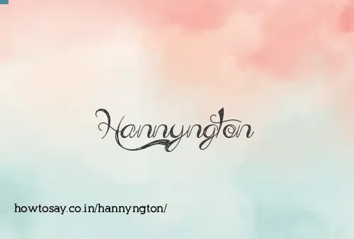 Hannyngton