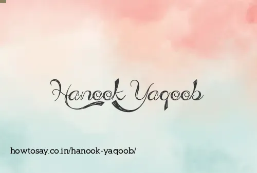 Hanook Yaqoob