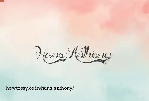 Hans Anthony