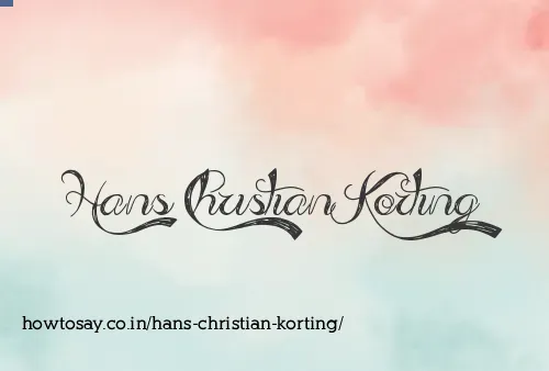 Hans Christian Korting