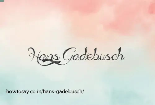 Hans Gadebusch
