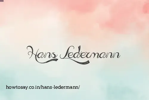 Hans Ledermann