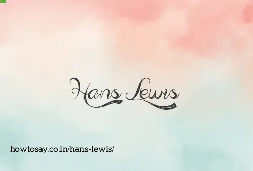 Hans Lewis