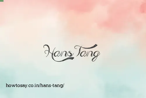 Hans Tang