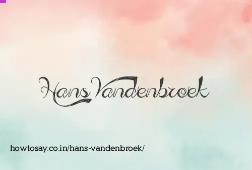 Hans Vandenbroek