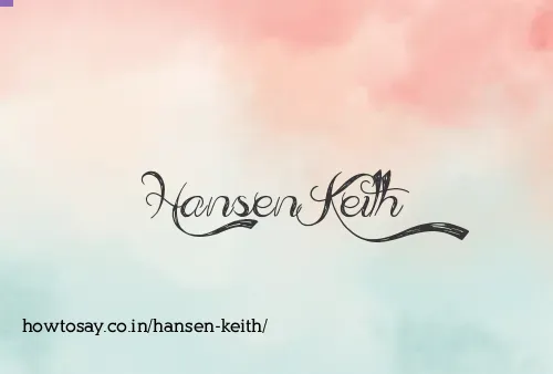 Hansen Keith