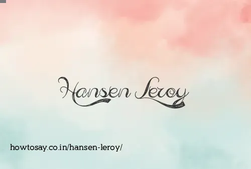 Hansen Leroy