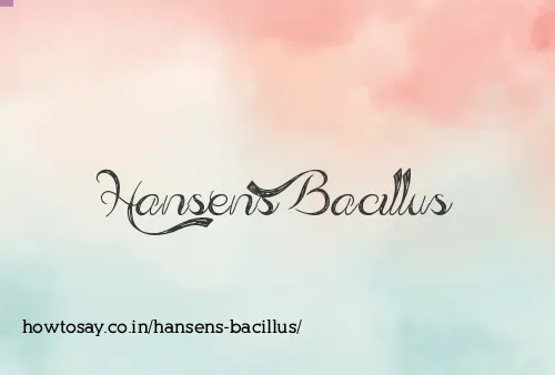 Hansens Bacillus