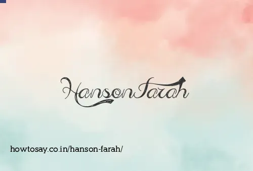 Hanson Farah