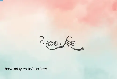 Hao Lee