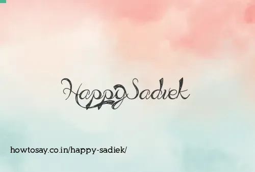 Happy Sadiek