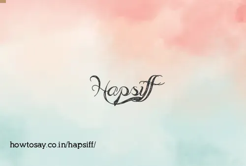 Hapsiff