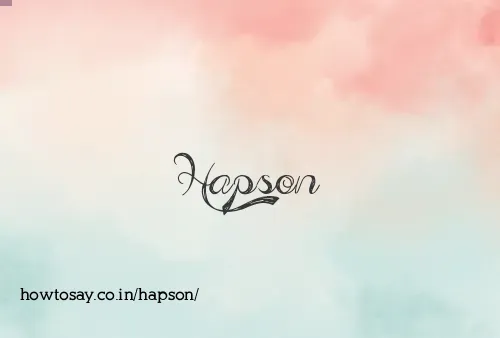 Hapson