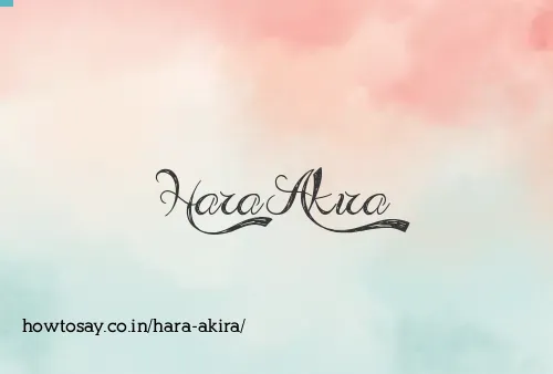 Hara Akira