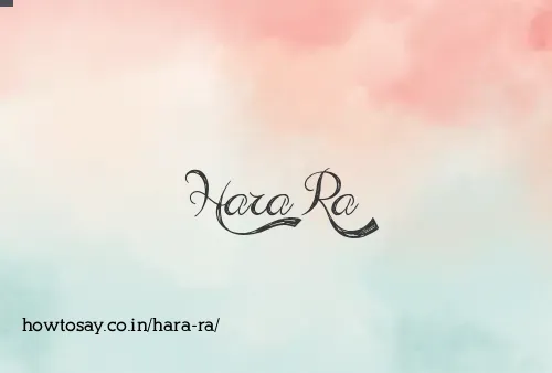 Hara Ra