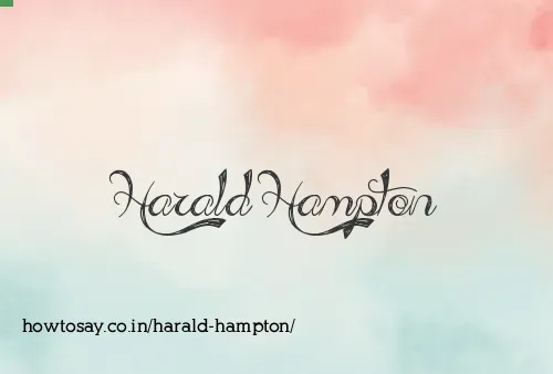 Harald Hampton