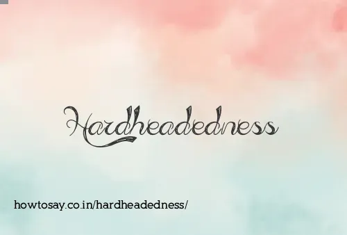 Hardheadedness