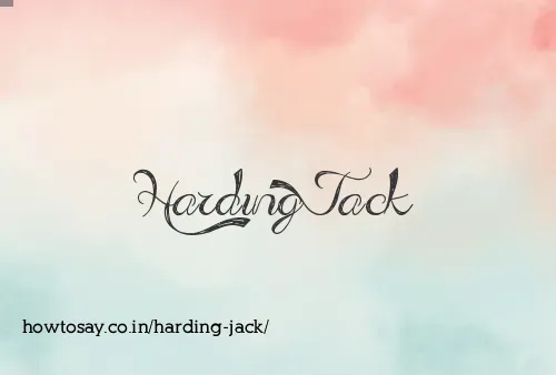 Harding Jack