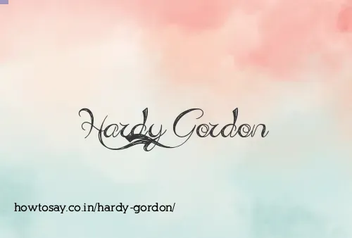 Hardy Gordon