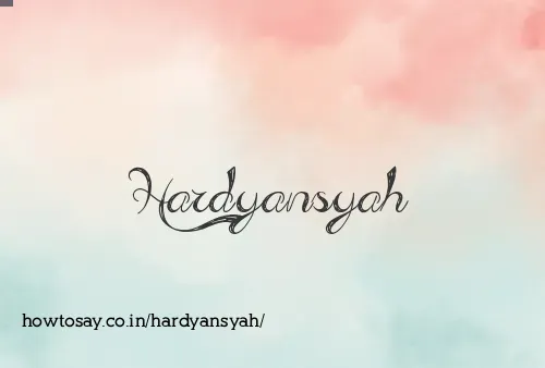 Hardyansyah