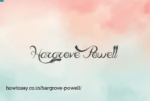 Hargrove Powell