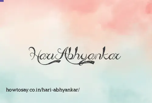 Hari Abhyankar