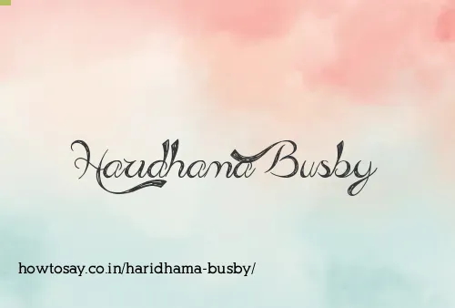 Haridhama Busby