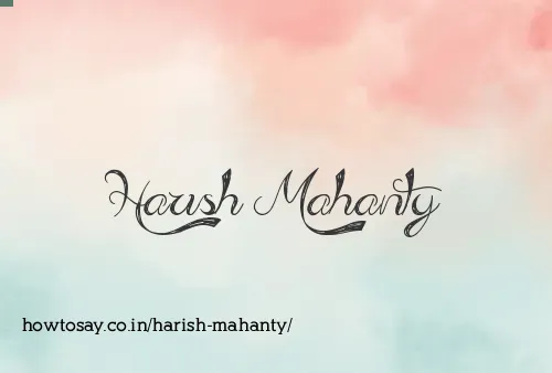 Harish Mahanty