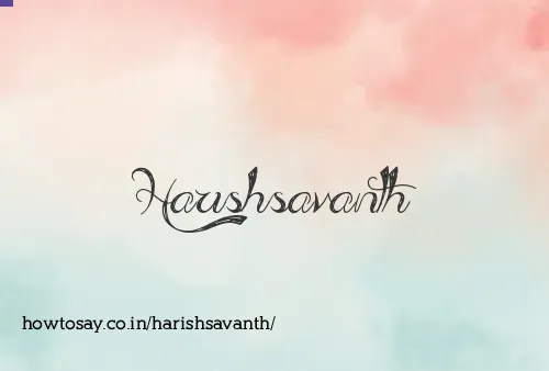 Harishsavanth