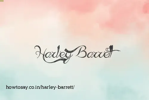 Harley Barrett