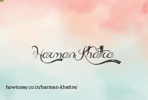 Harman Khattra