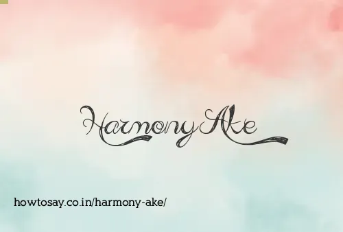 Harmony Ake