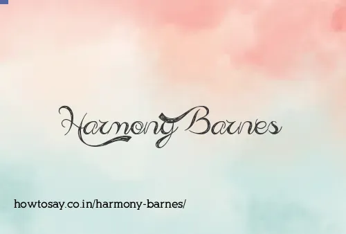 Harmony Barnes