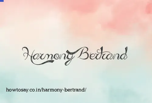 Harmony Bertrand