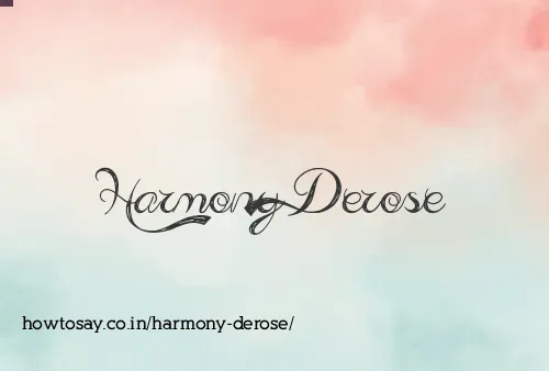 Harmony Derose