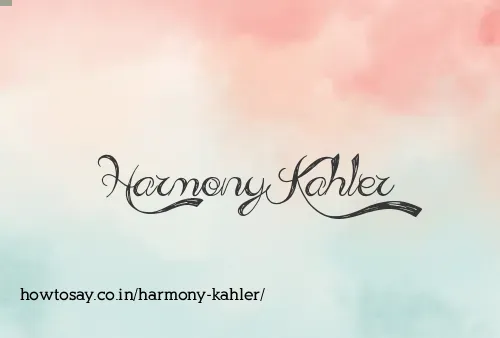 Harmony Kahler