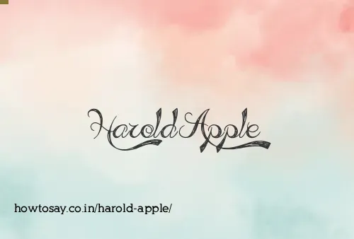 Harold Apple